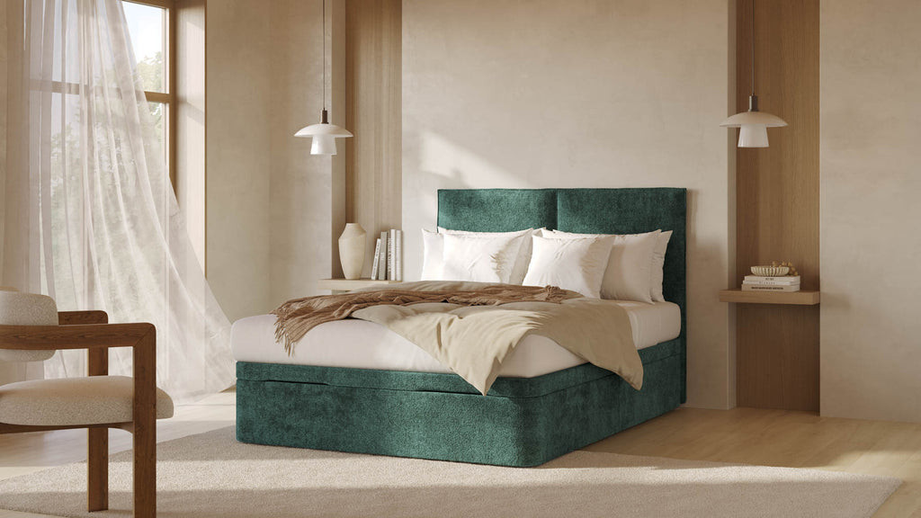 Trunk Bed TROUVILLE Bergamo Green botella