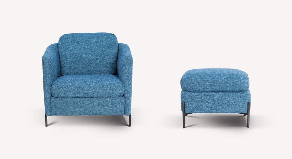 LAPP armchair and pouf set