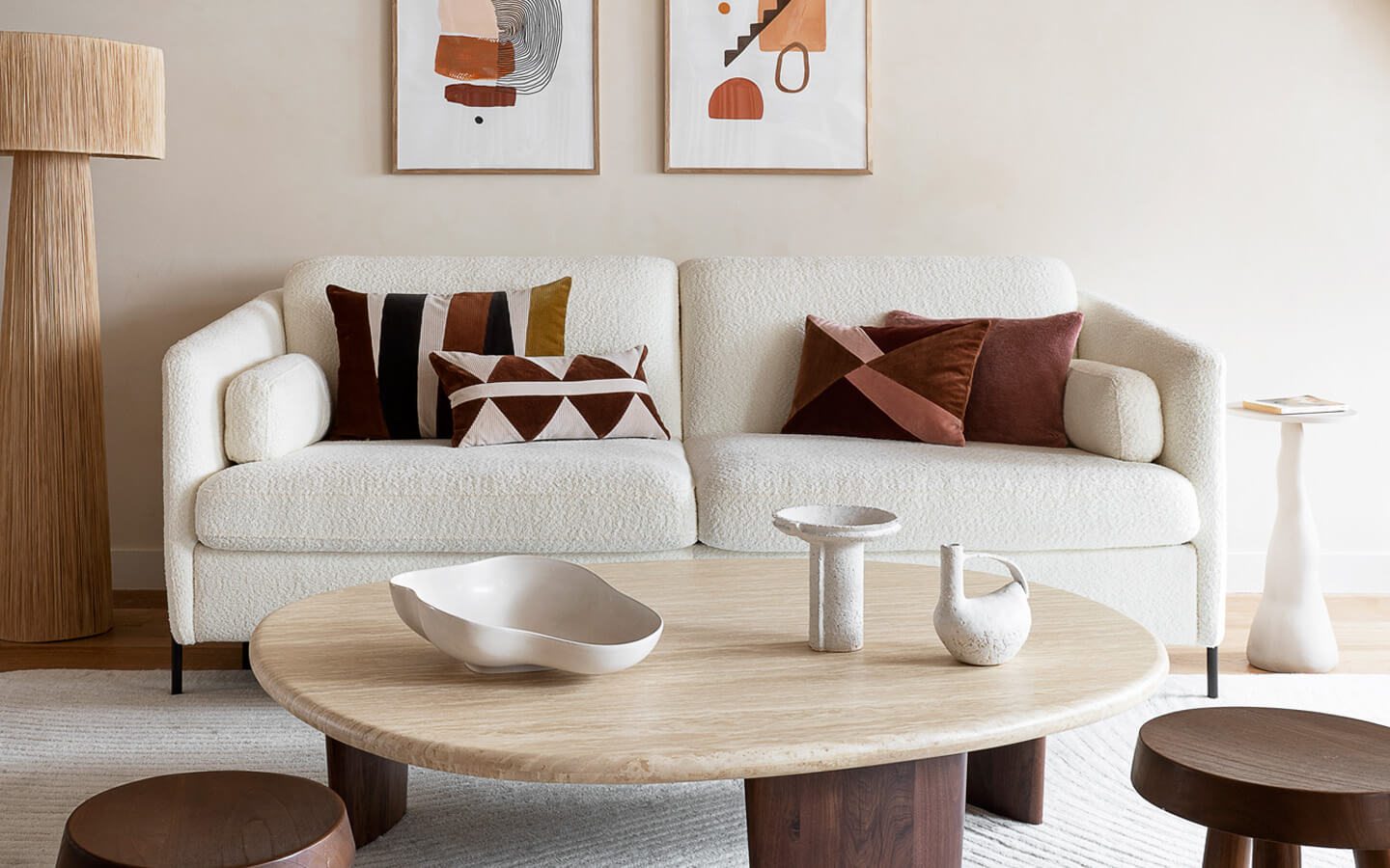 Ambiance canapé convertible Lapp dans un salon