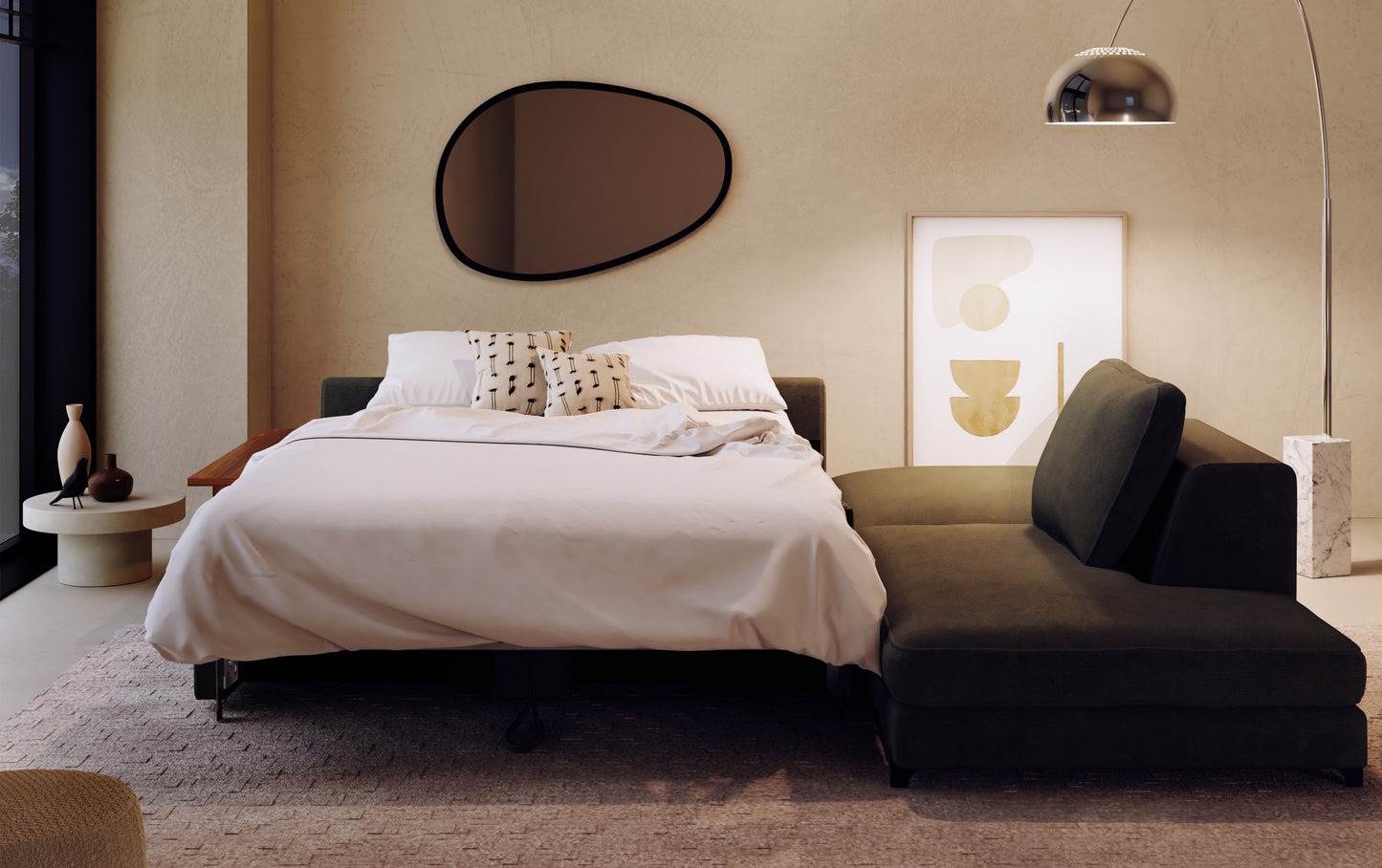 NELLY Angle Pouf Teatro Forest