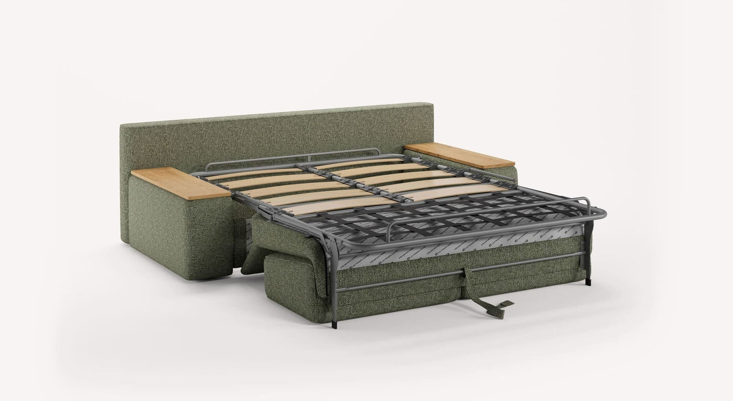 MAX Accoudoirs Coffre Compact Bois Mariclo Olive