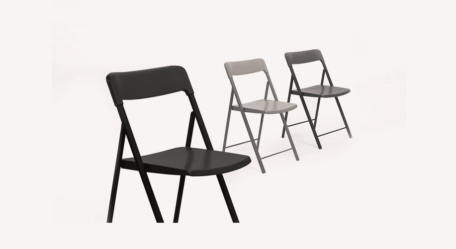 Chaise ZETA Plastique Noir-1
