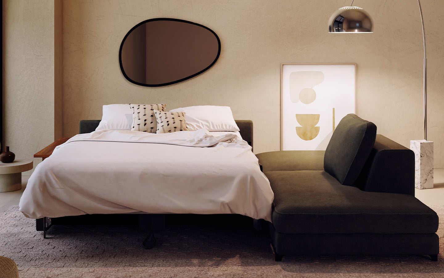 NELLY Angle Pouf Teatro Forest