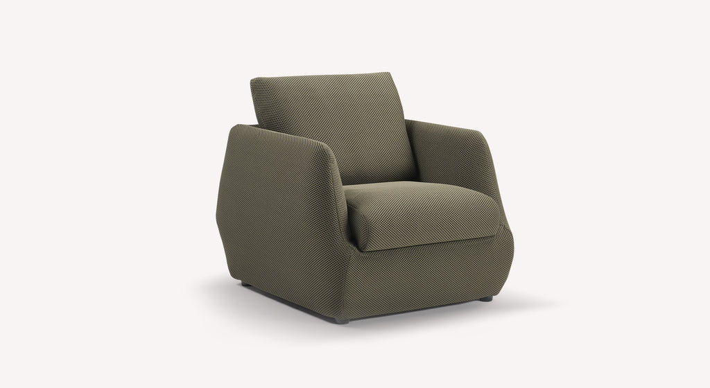 Fauteuil LUZ Vulcano Kaki