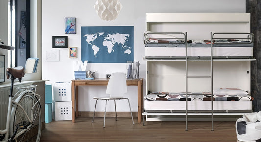 L'aménagement d'une petite chambre grâce au lit mural escamotable