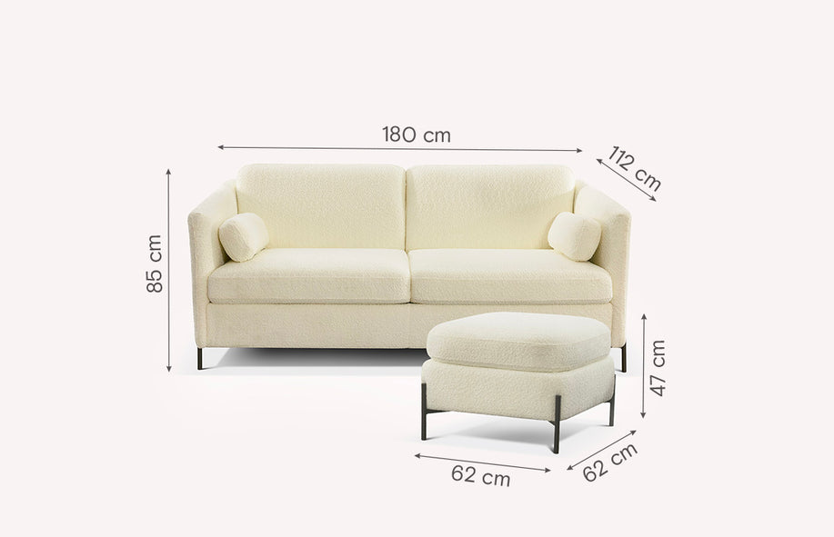 Lot canapé et pouf LAPP Shock Denim-1