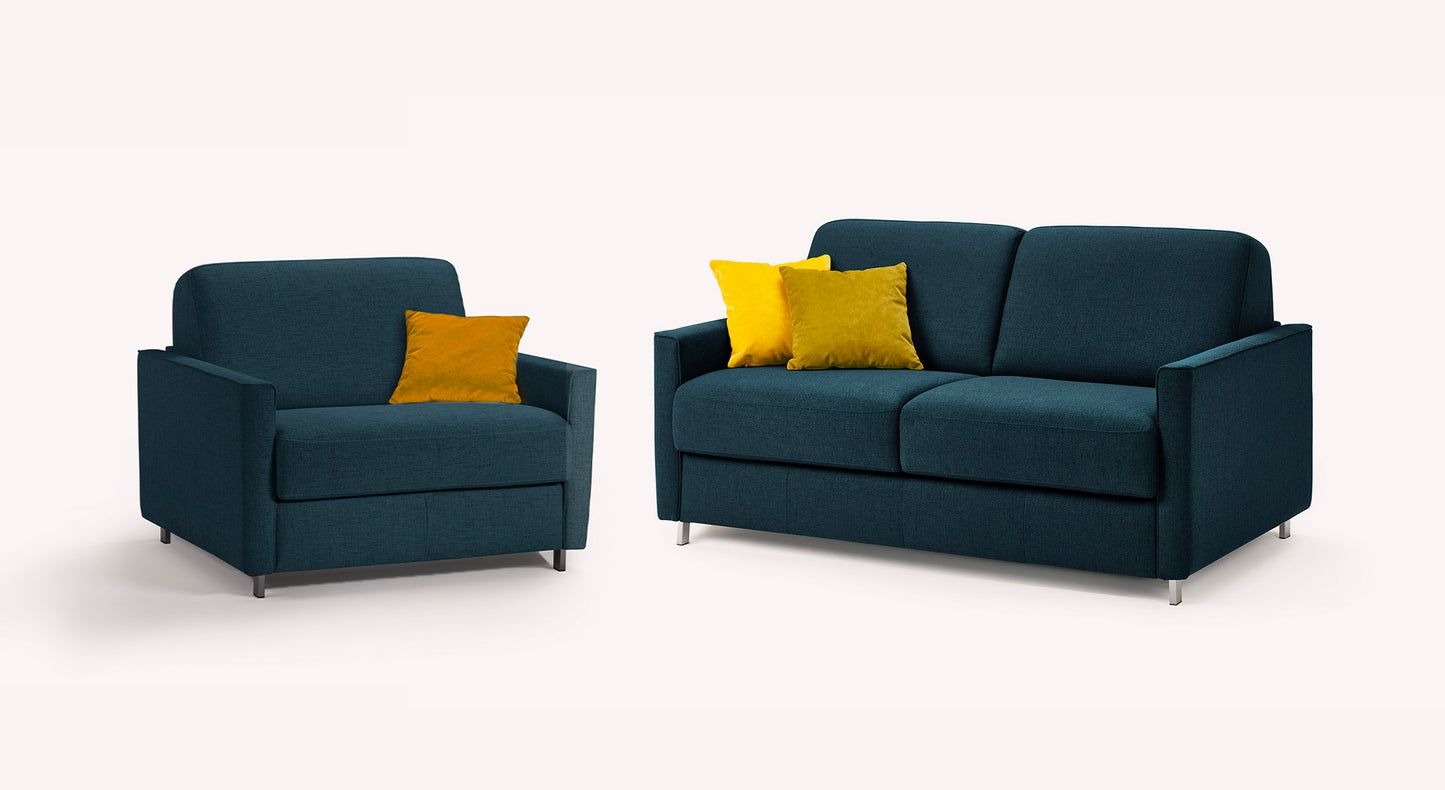 JIMMY Foster Ocean Blue Sofa and Armchair Set