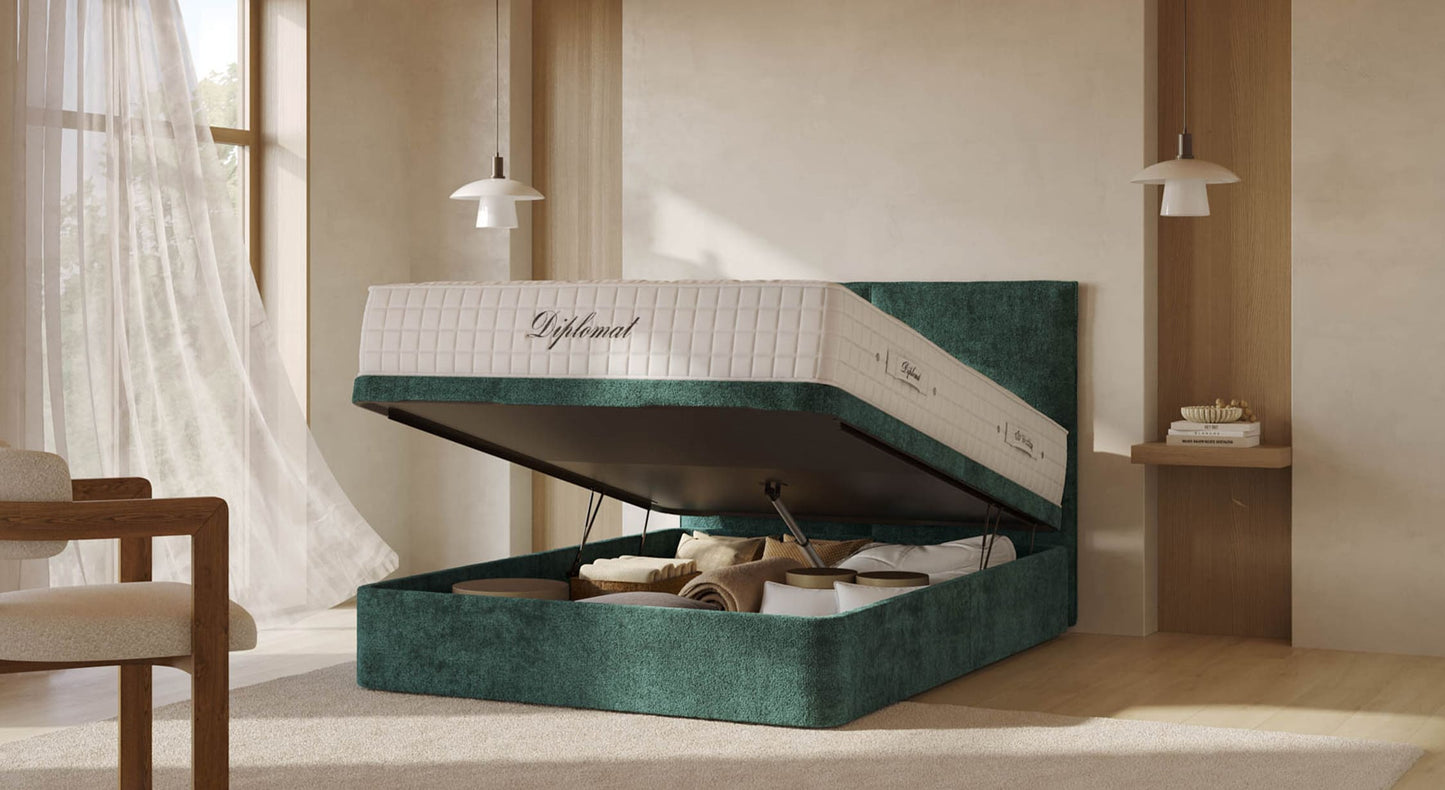 Trunk Bed TROUVILLE Bergamo Green botella