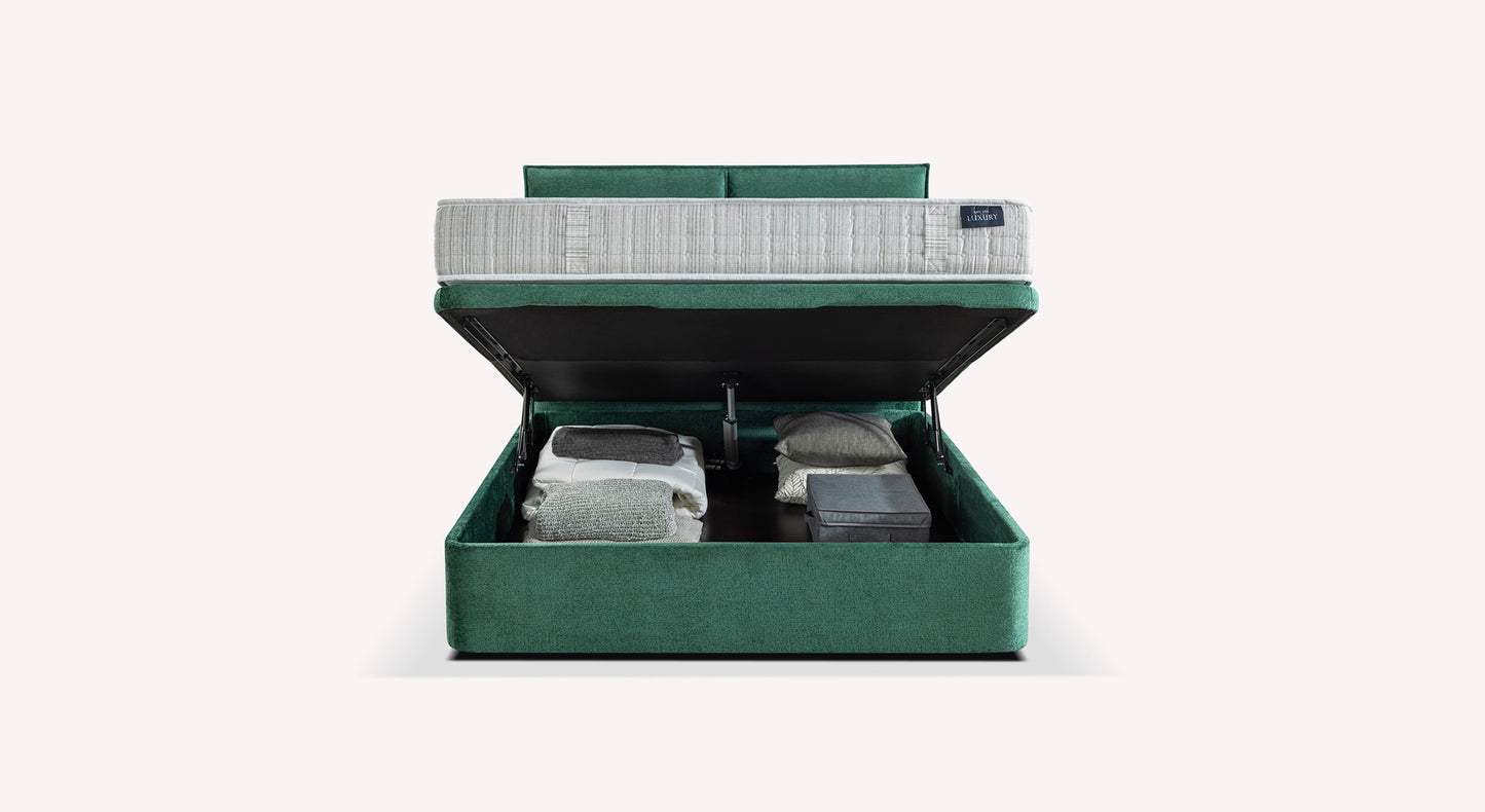 Trunk Bed TROUVILLE Bergamo Green botella