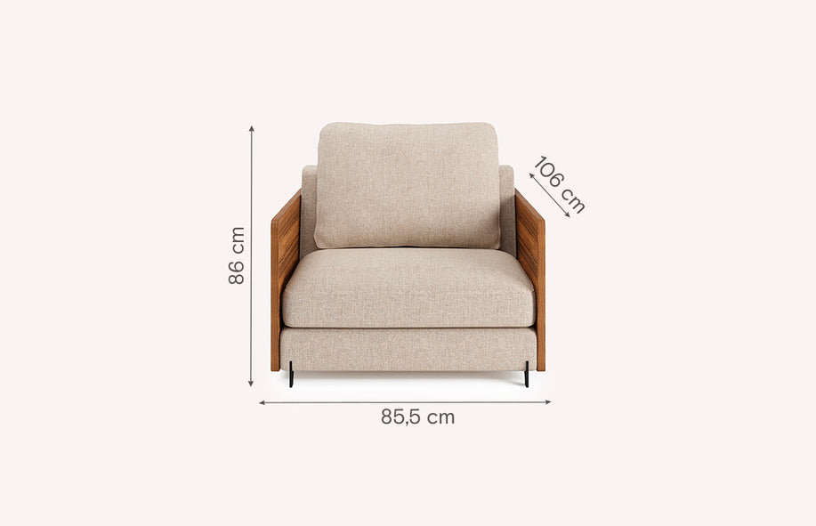 NELLY Denver Armchair Natural-1
