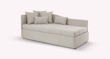Lit gigogne MARIO Gemma Avoine 80 / Mousse 25 kg/m3 / Grille