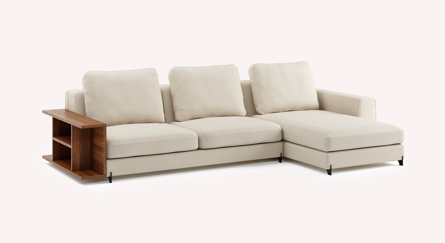 NELLY Corner Bookcase Innuendo Ivory