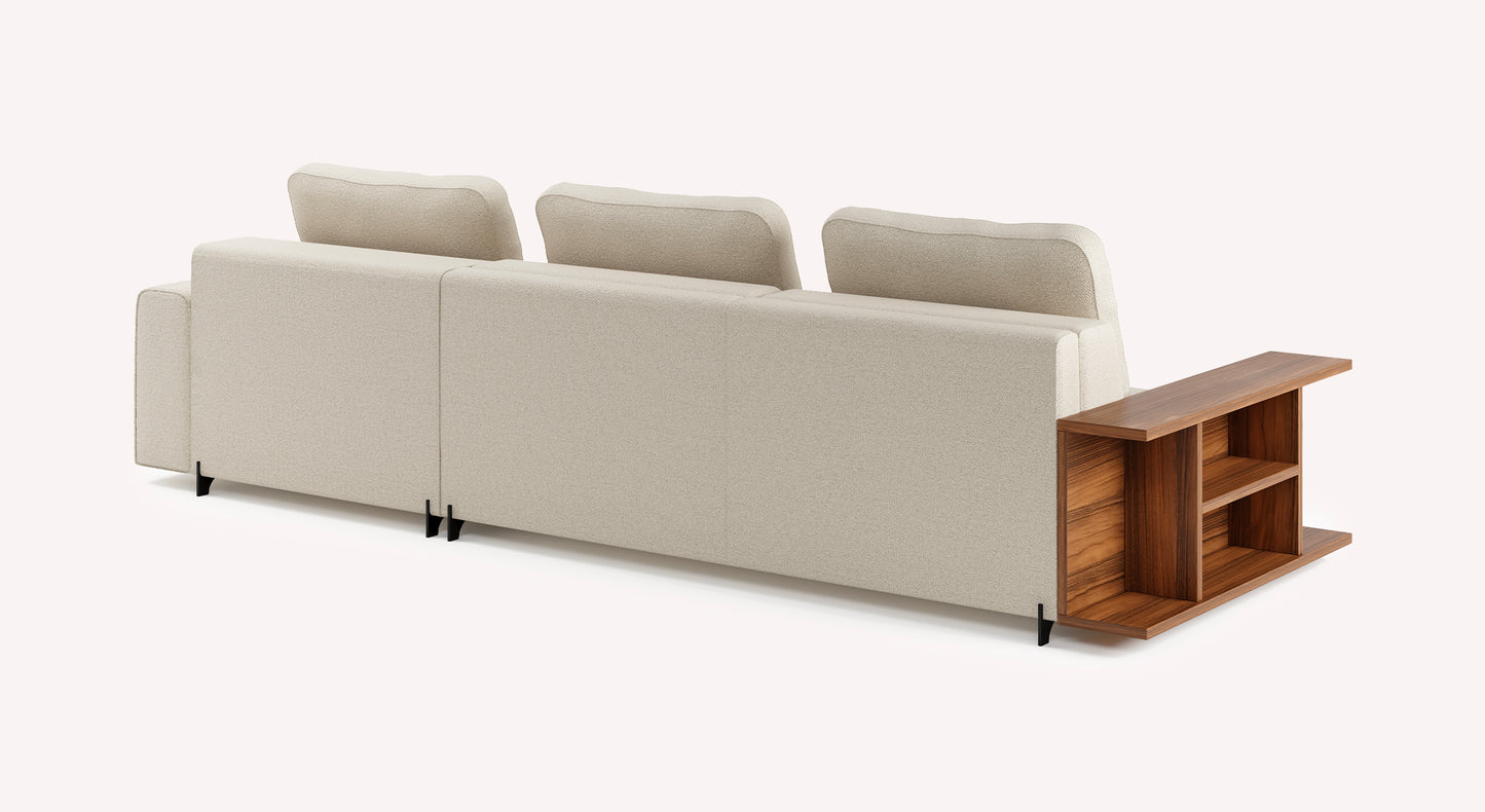 NELLY Corner Bookcase Innuendo Ivory