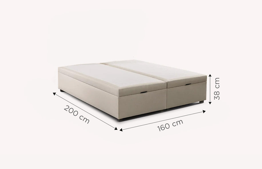 OUESSANT Luca Beige Storage Bed-1