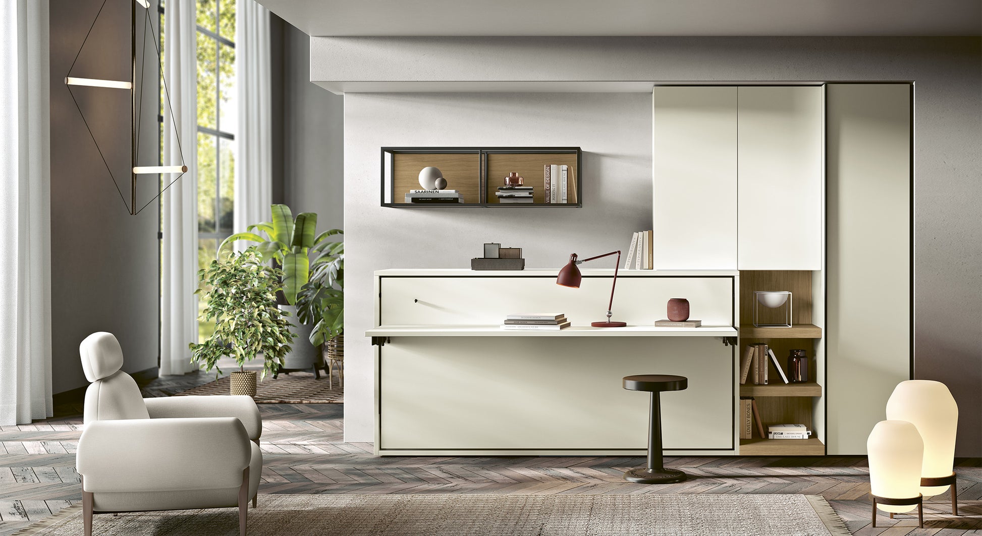 LUCY BUREAU Enfant Mélaminé Blanc