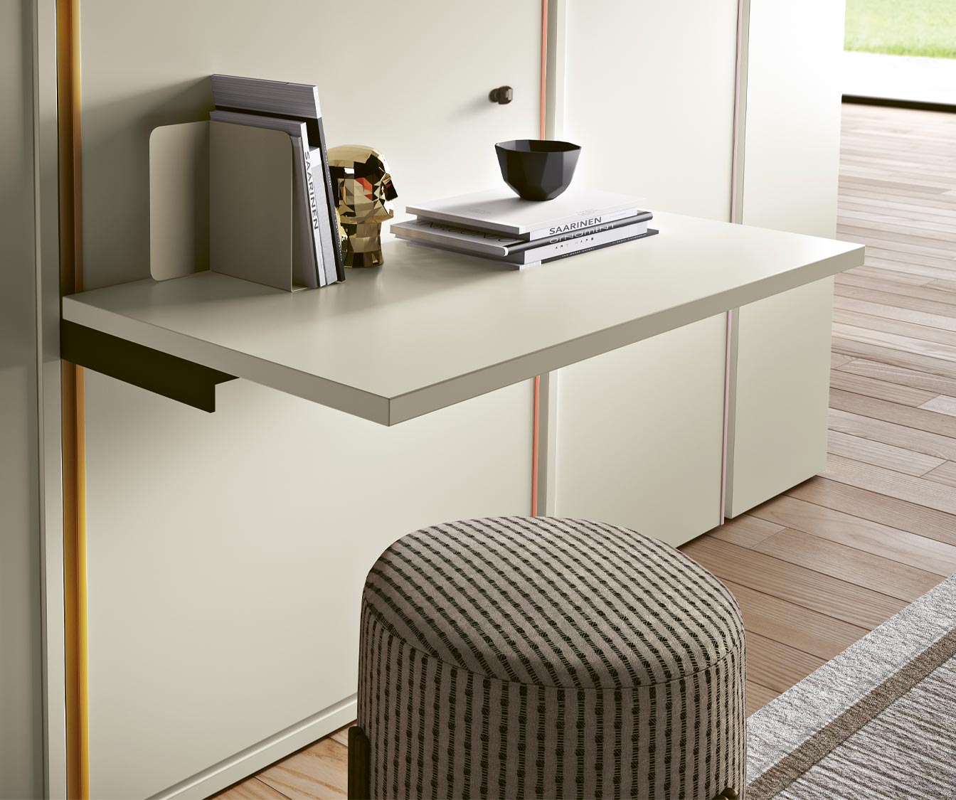 LUCY BUREAU Mélaminé Blanc