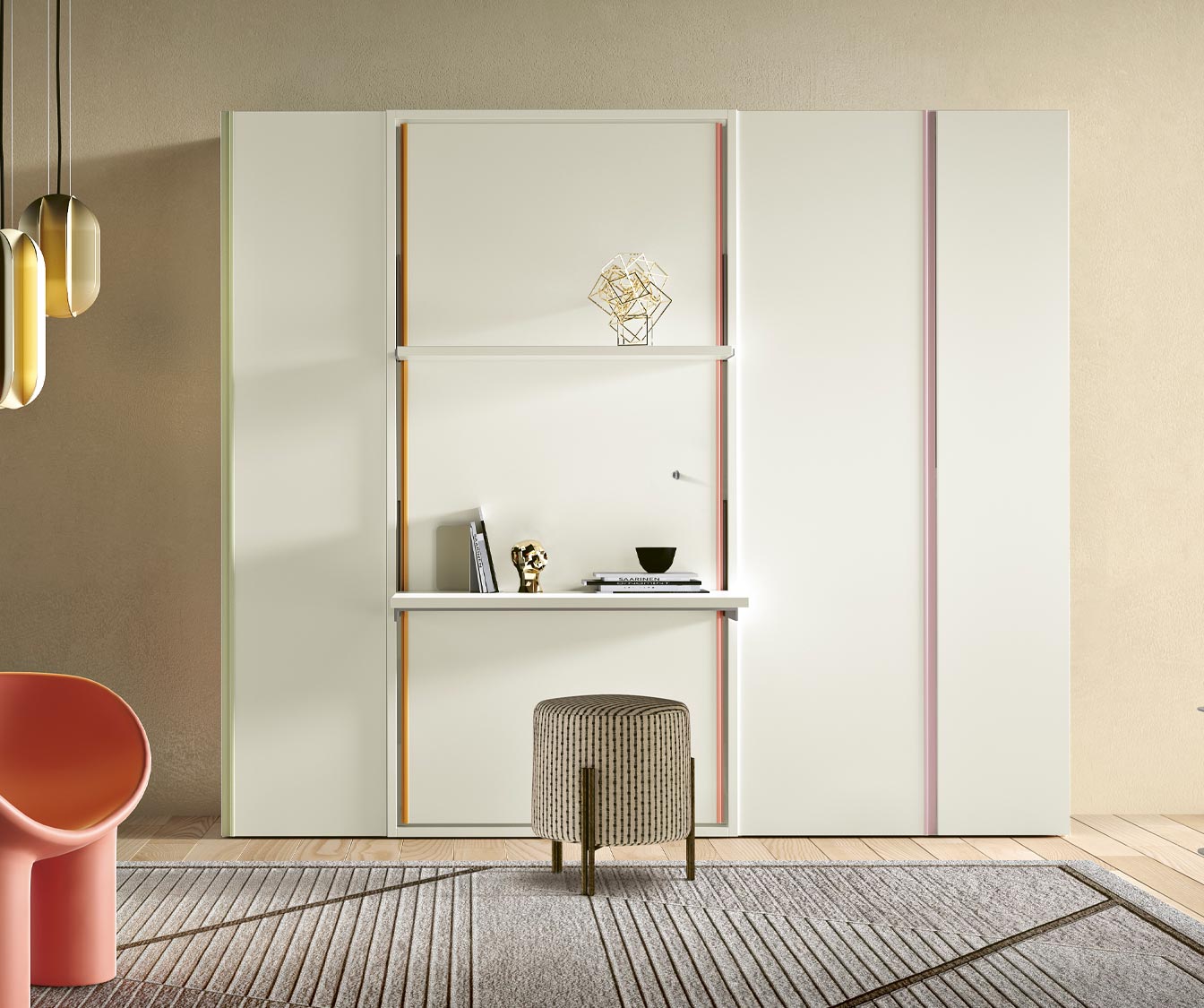 LUCY BUREAU Enfant Mélaminé Blanc