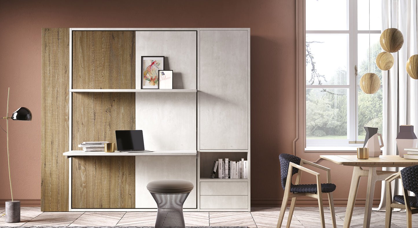 LUCY BUREAU Mélaminé Blanc