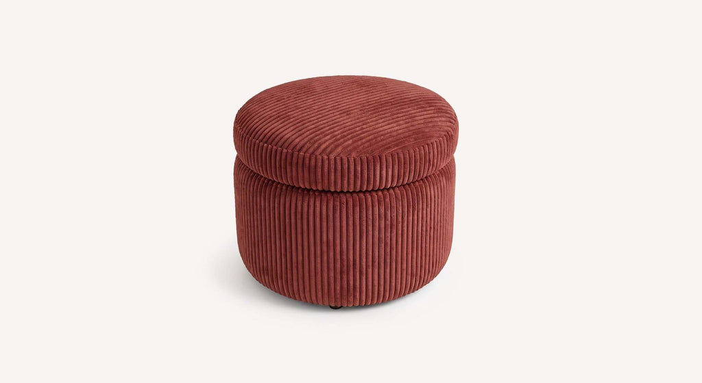 Pouf ALLY Lincoln Terra rossa