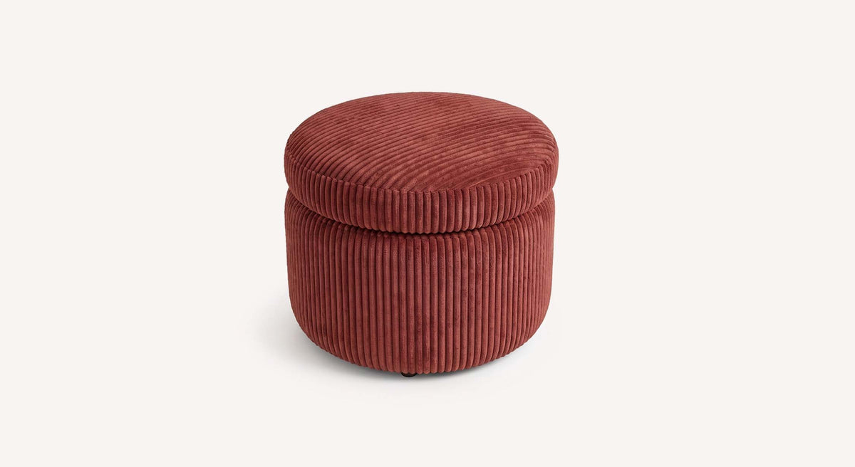 Pouf ALLY Lincoln Terra rossa