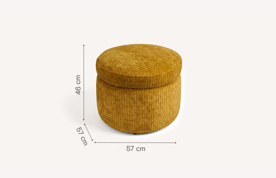 Pouf ALLY Paradoxe Curry-1