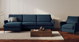 BOGART Angle Foster Bleu ocean 140x192 / Origine 40 kg/m3 / Lattes