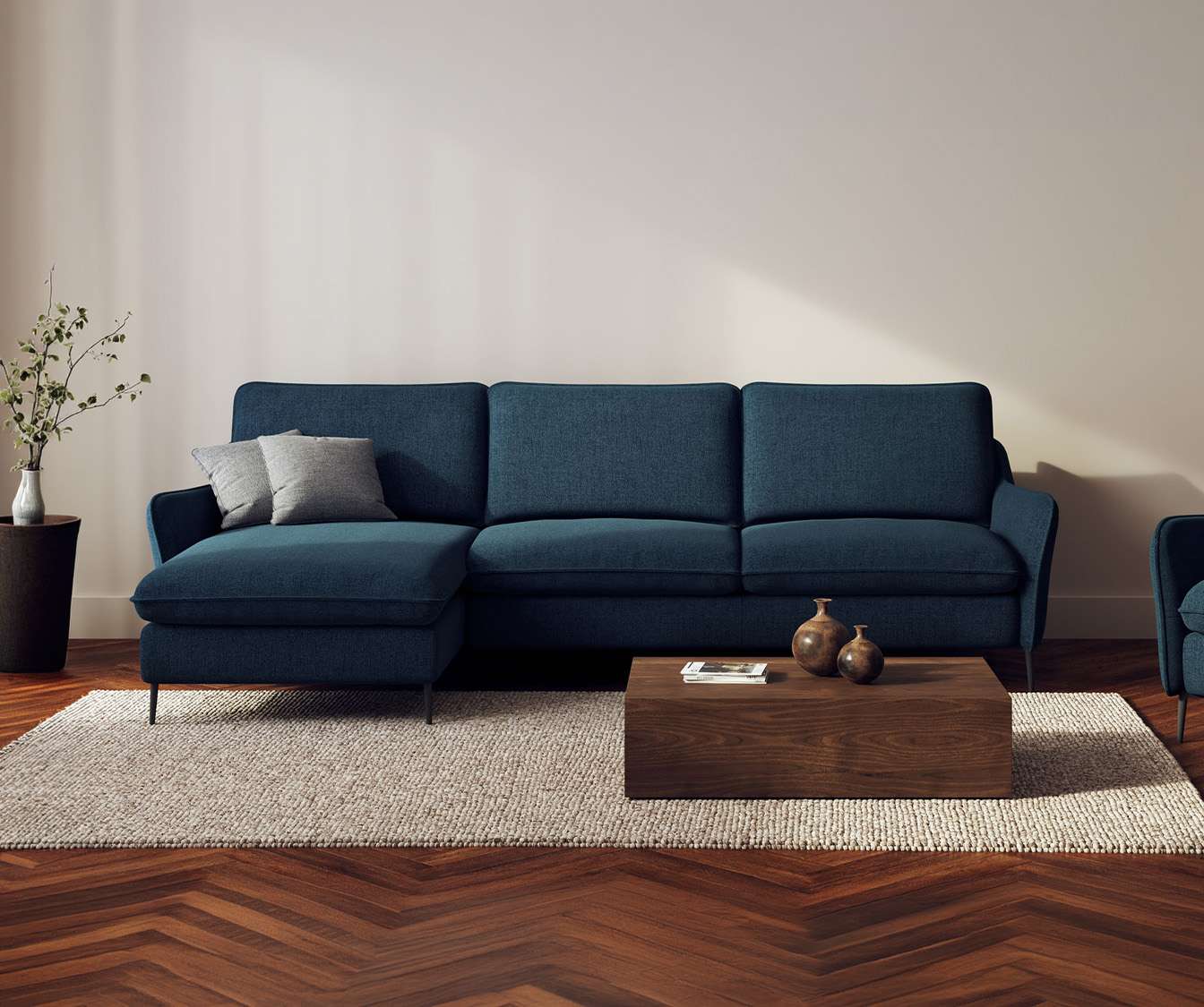 BOGART Corner Foster Ocean blue