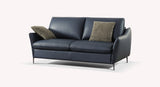 BOGART Royal Leather Blue 140x192