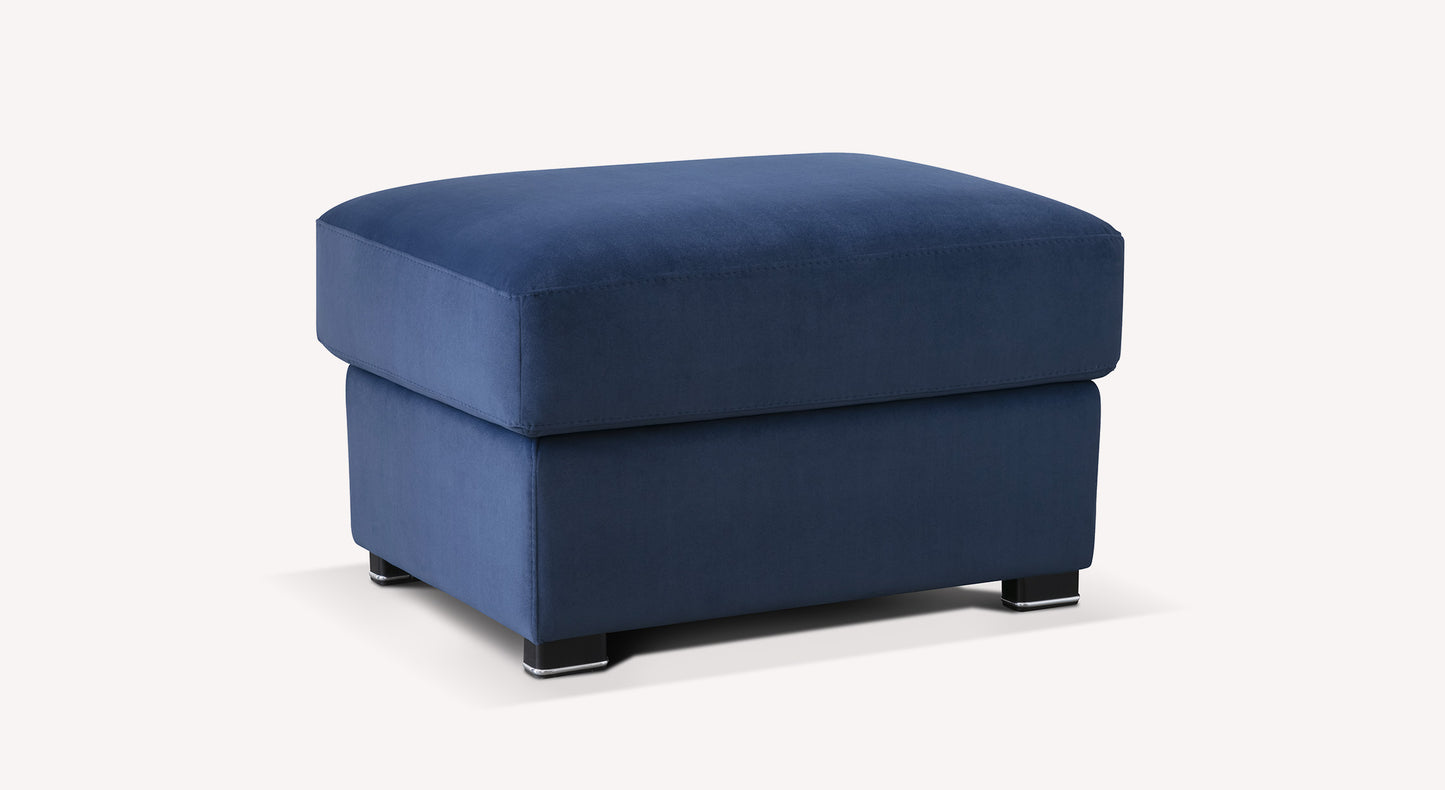 Pouf Coffre DIVANA Matt Velvet Ocean