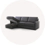 Convertible chaise longue sofa