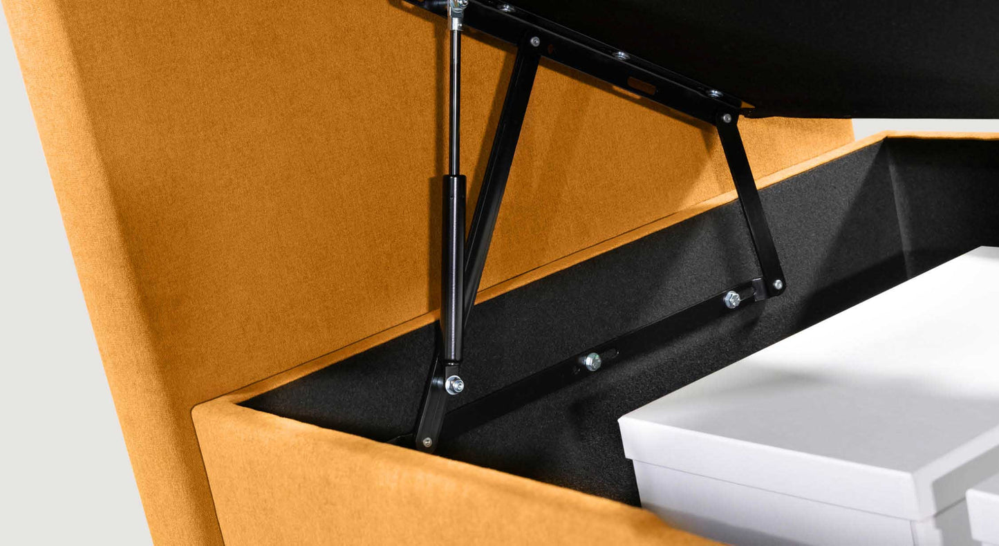 Lit coffre OUESSANT latéral Mine Mango