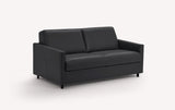 BOBBY Lux Leather Black 140x192 / 25 kg/m3 / Mixed grid and slats