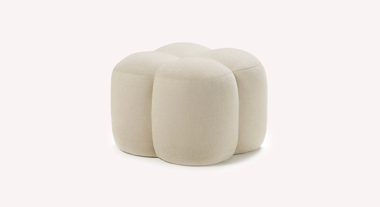 MAMA Innuendo Ivory Pouf