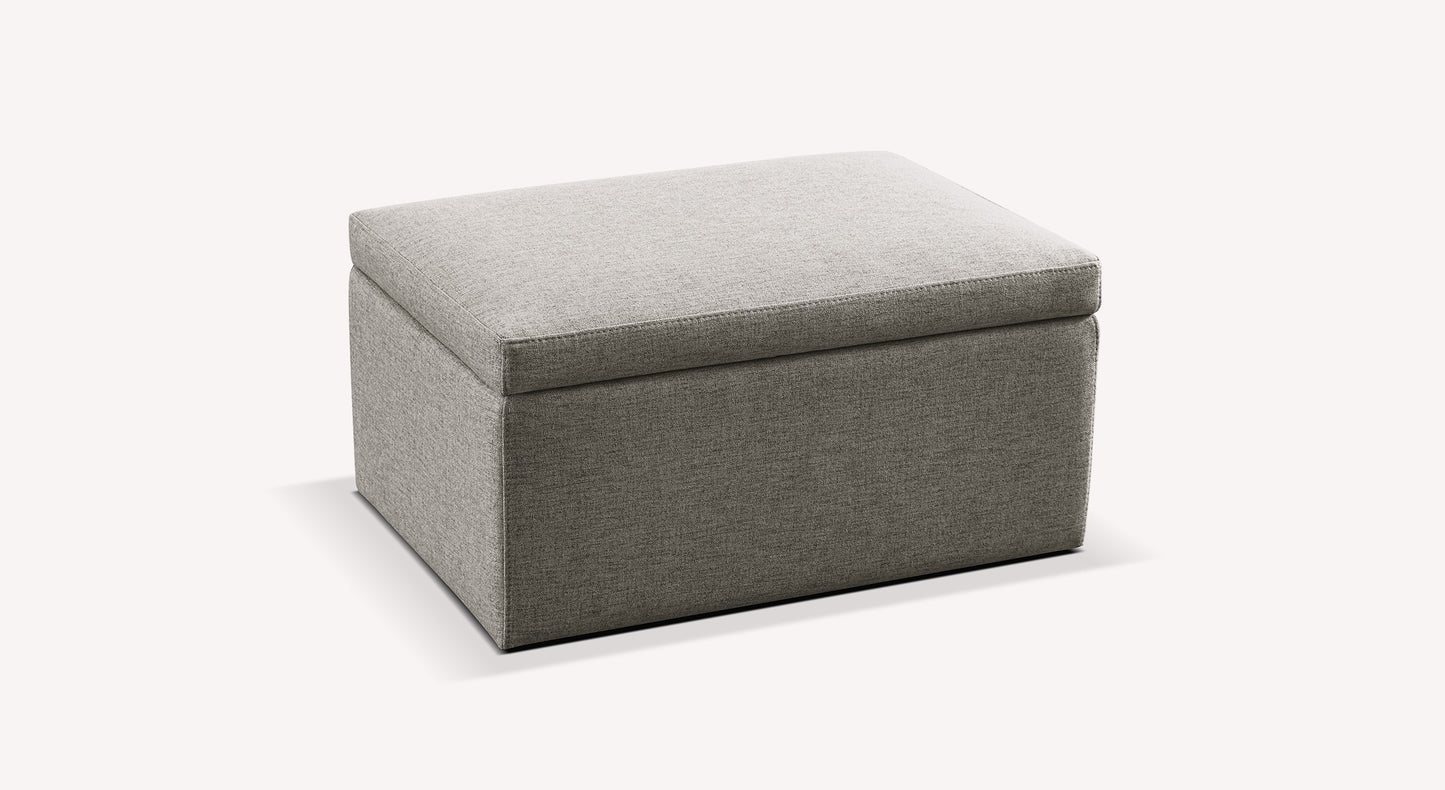 Pouf Coffre VIENNA Joint Etain