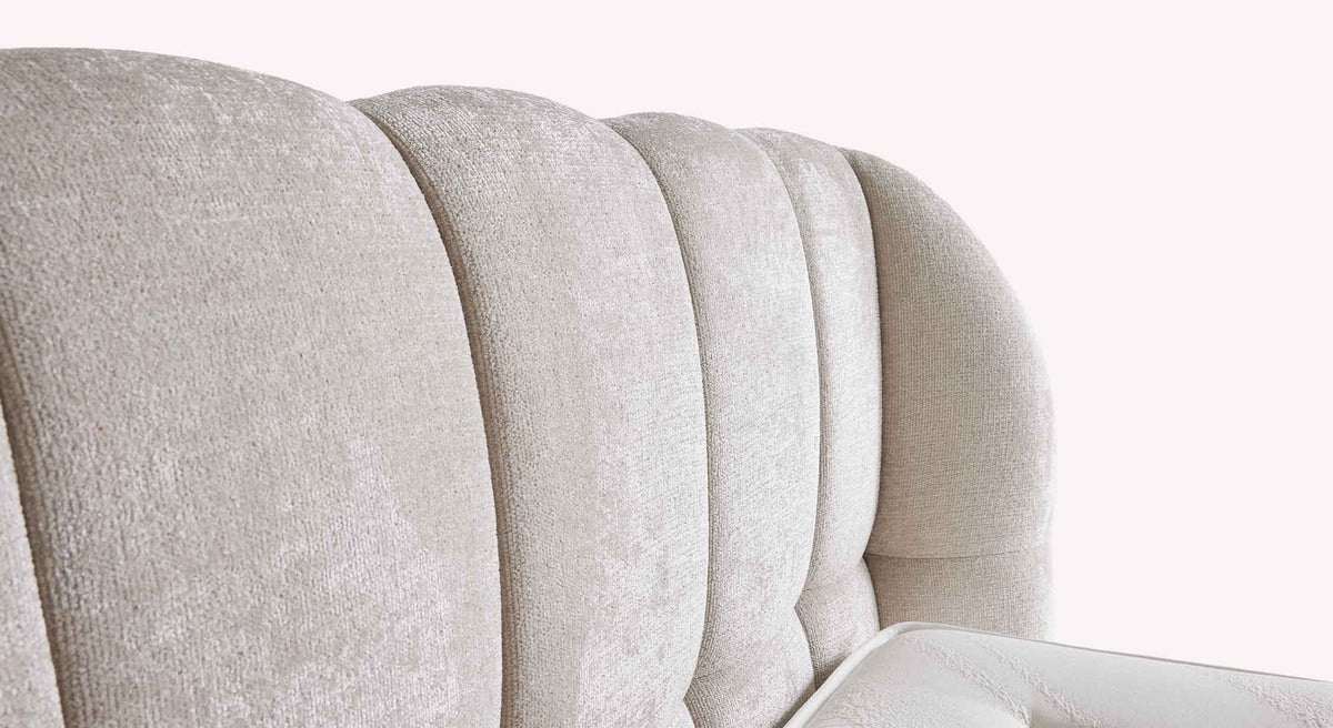 Lit coffre avec tête de lit MAMA Genesis Cream