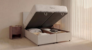 Lit coffre NINA Queens Beige