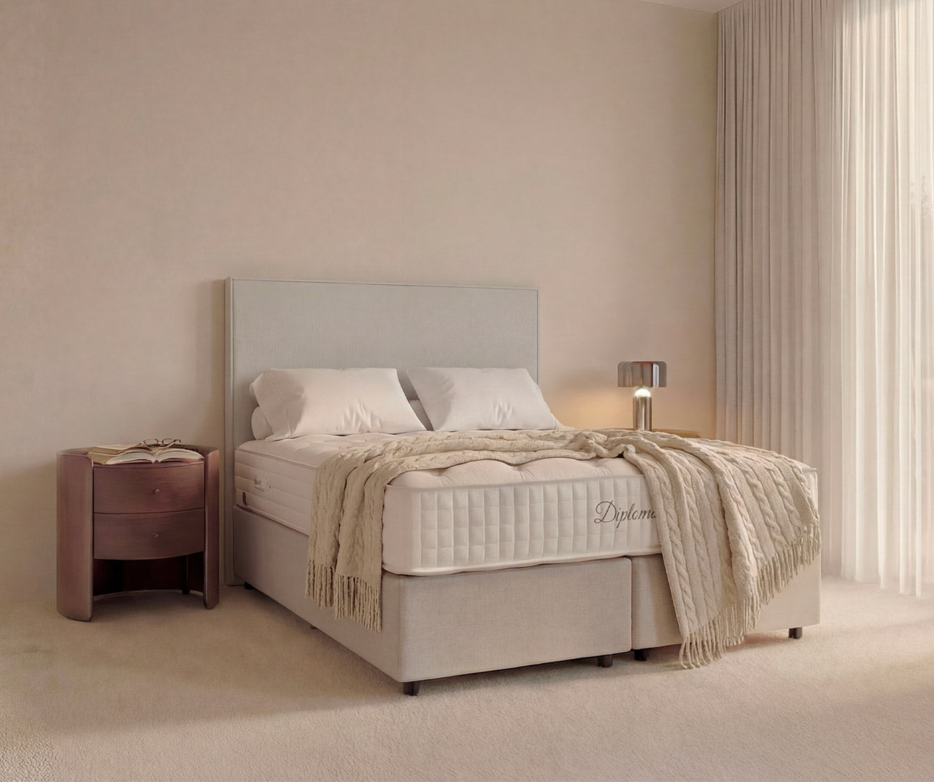 Lit coffre NINA Queens Beige