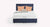 Lit coffre NINA Margon Basic Marine avec tête de lit assortie, matelas épais blanc et coussins décoratifs, design moderne et fonctionnel pour un couchage quotidien confortable.