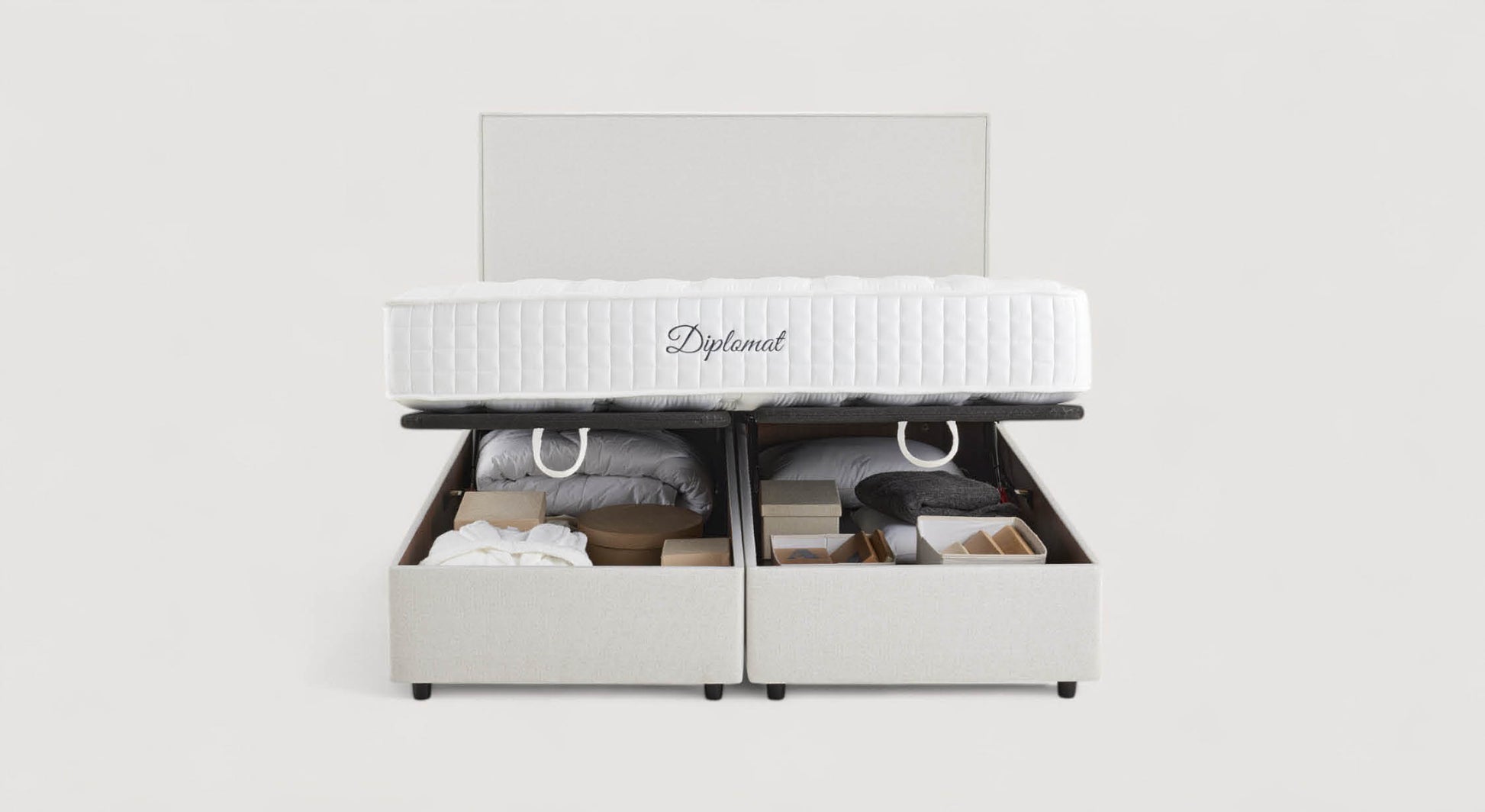 NINA Cuper Basic White storage bed pack