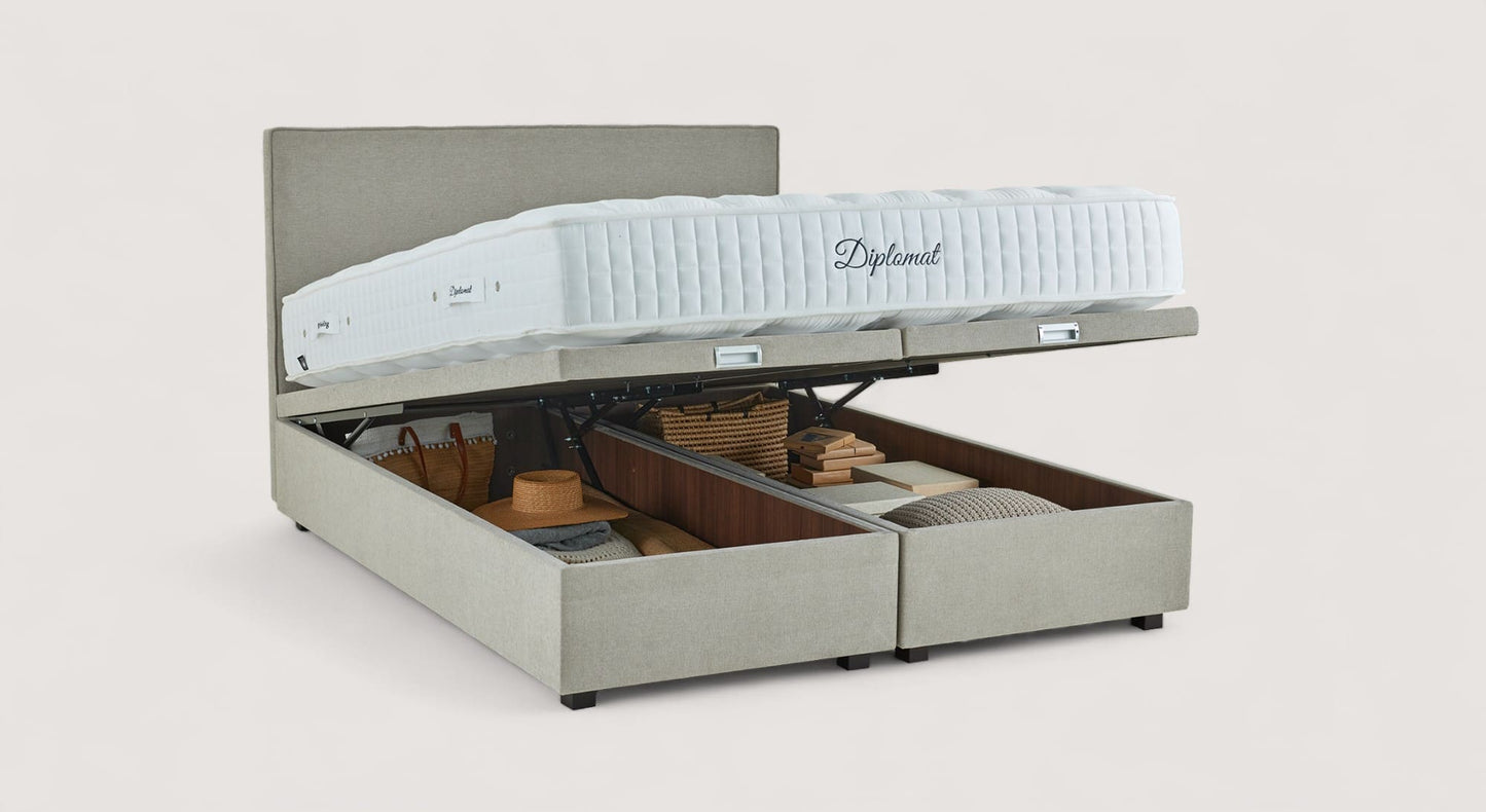 Pack lit coffre, matelas et tête de lit WARREN Guard Liver